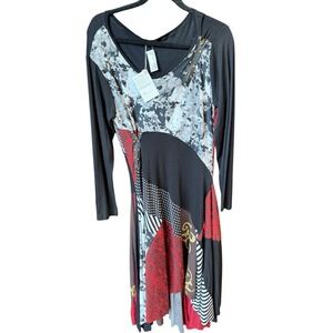 Seven Waves Brazil Roxx Maxi Dress XL Red Black‎ Corset Festival Unique